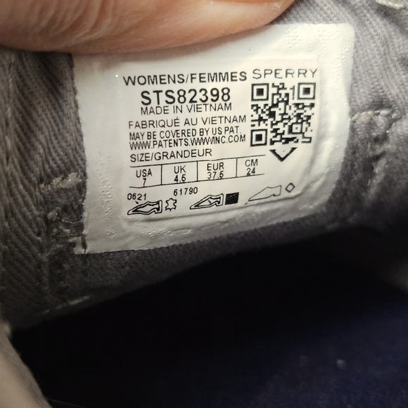 Sperry Women's Gray Casual Sneakers Size 7 - Picture 8 of 8